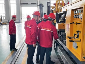 Treinamento em equipamento de perfuração para cliente de Shanxi Guoyuan
