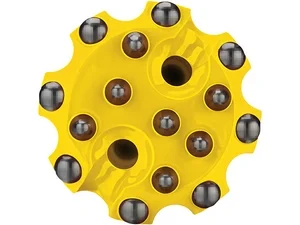 Design de botão balístico com borda plana